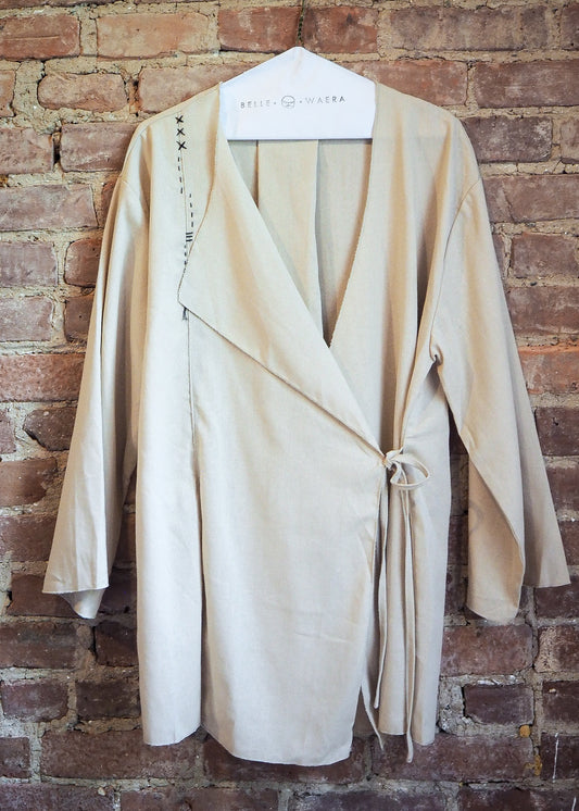 Cotton wrap jacket