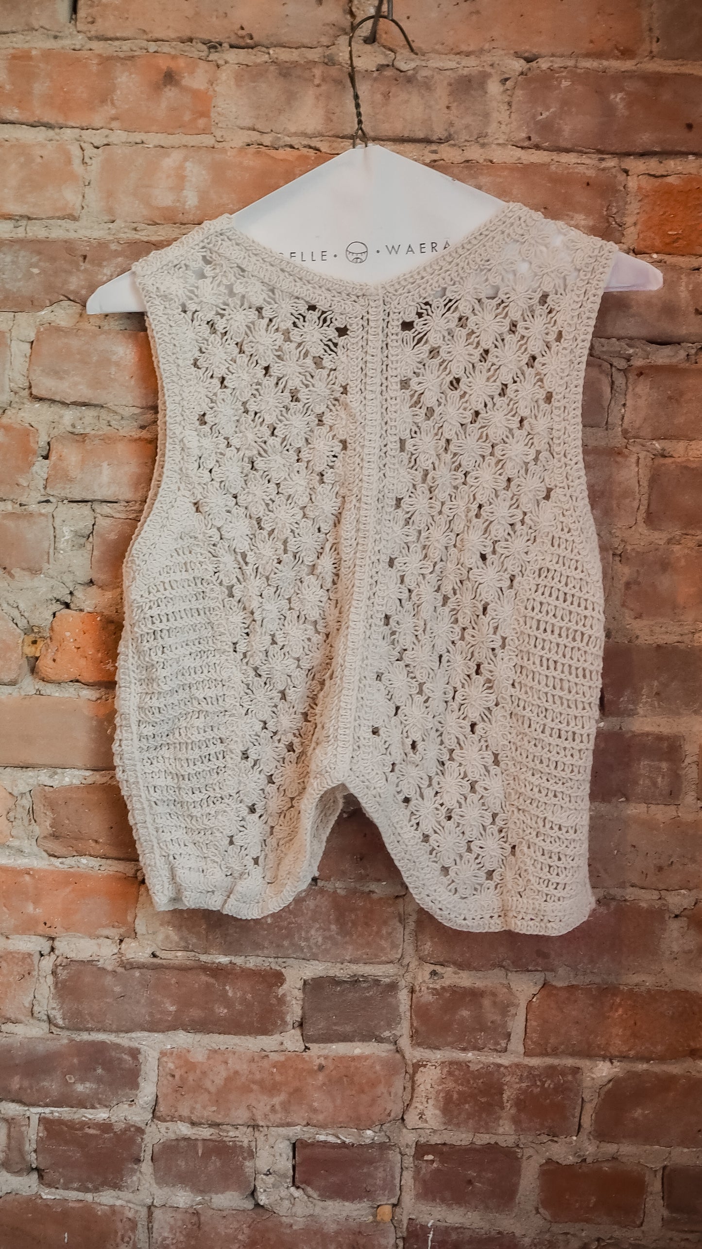 Crochet cotton vest