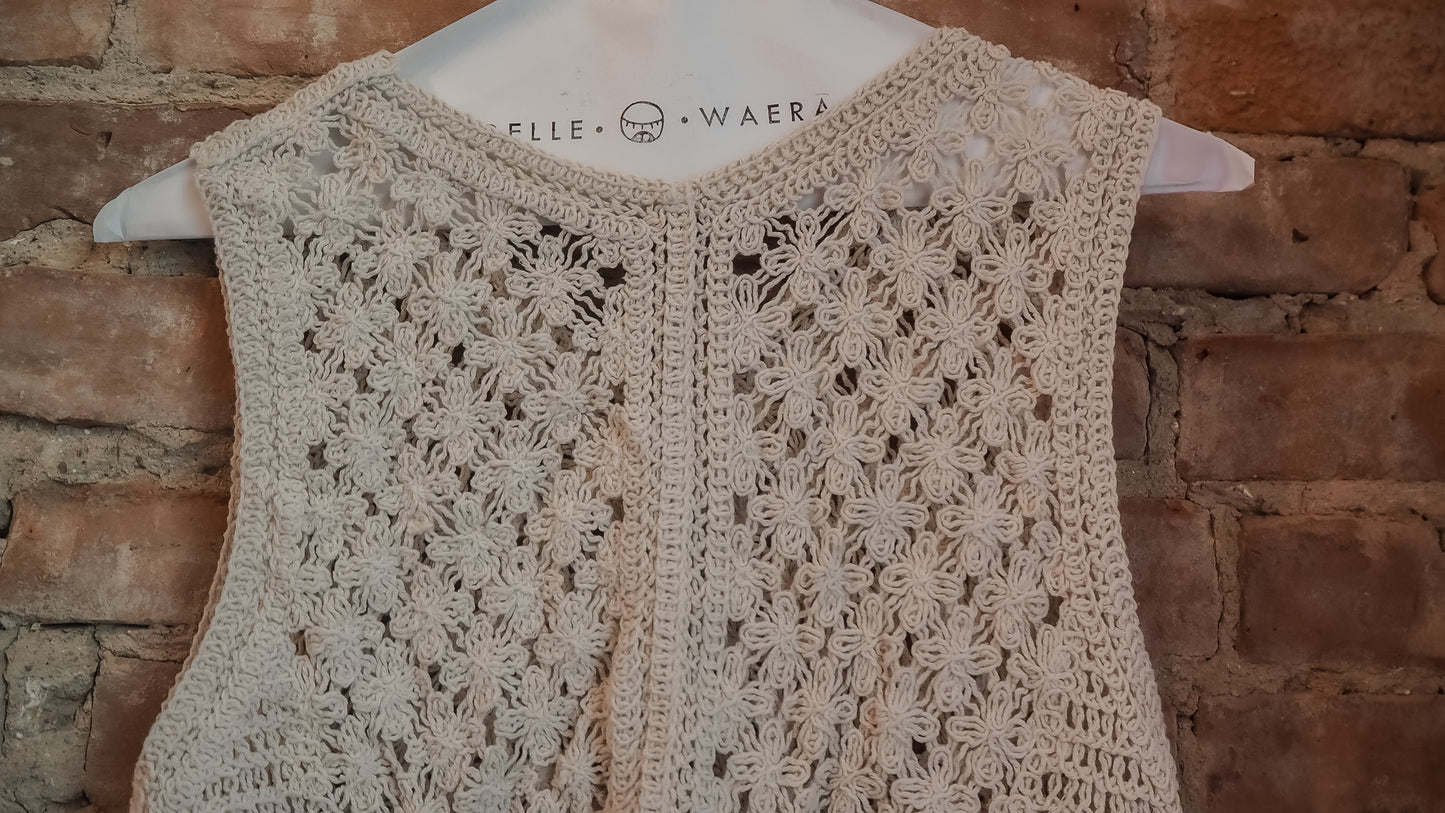 Crochet cotton vest